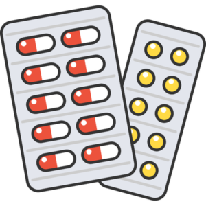 錠剤の薬のイラスト